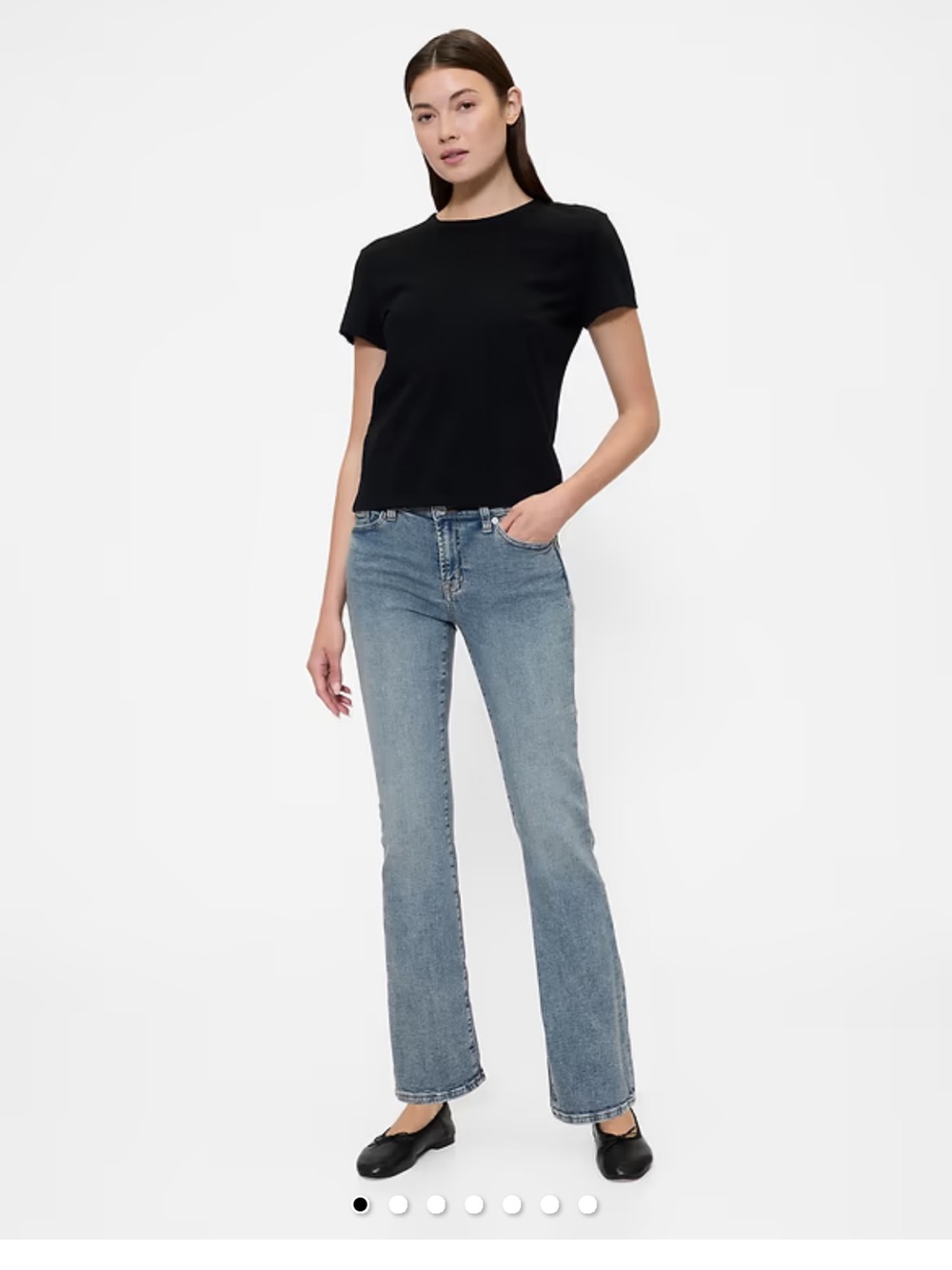 GAP Women’s Mid Rise Baby Boot Jeans